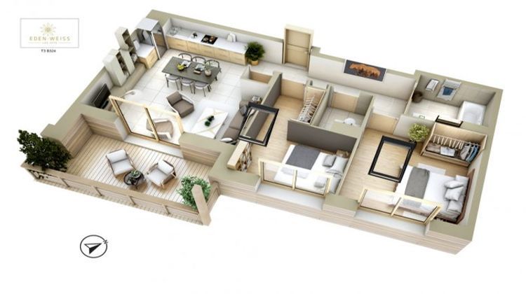 Ma-Cabane - Vente Appartement Les Gets, 69 m²