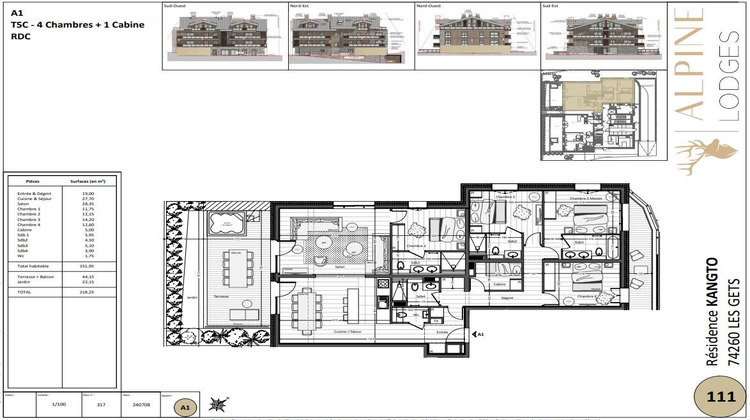 Ma-Cabane - Vente Appartement Les Gets, 151 m²