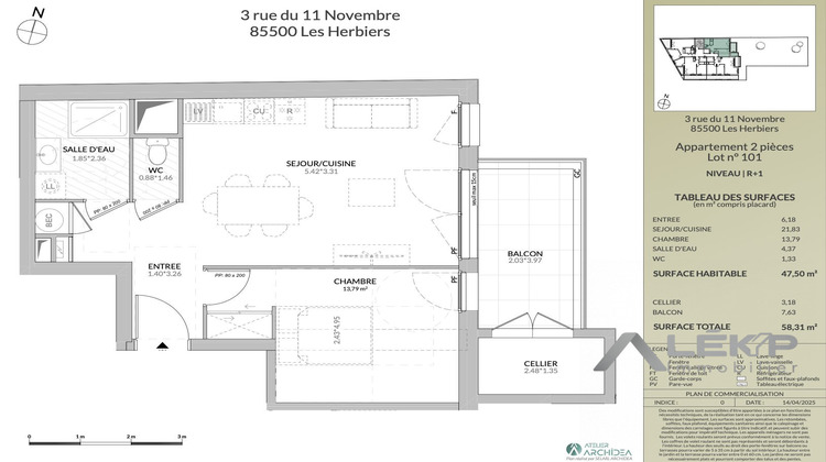 Ma-Cabane - Vente Appartement Les Herbiers, 47 m²