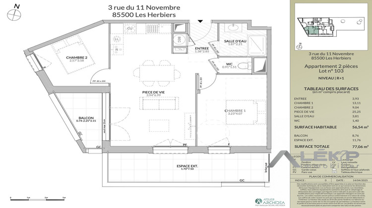 Ma-Cabane - Vente Appartement Les Herbiers, 47 m²
