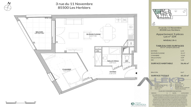 Ma-Cabane - Vente Appartement Les Herbiers, 47 m²
