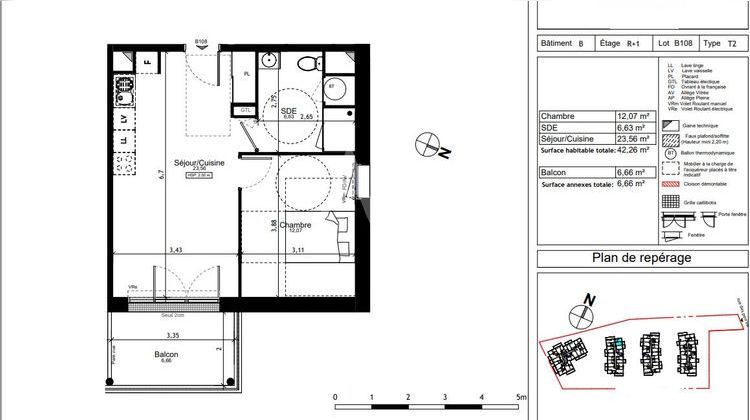 Ma-Cabane - Vente Appartement LES PONTS-DE-CE, 42 m²