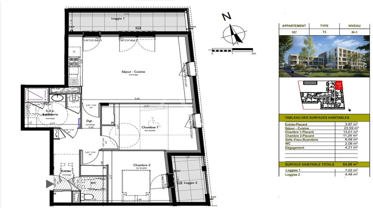 Ma-Cabane - Vente Appartement LES PONTS-DE-CE, 64 m²