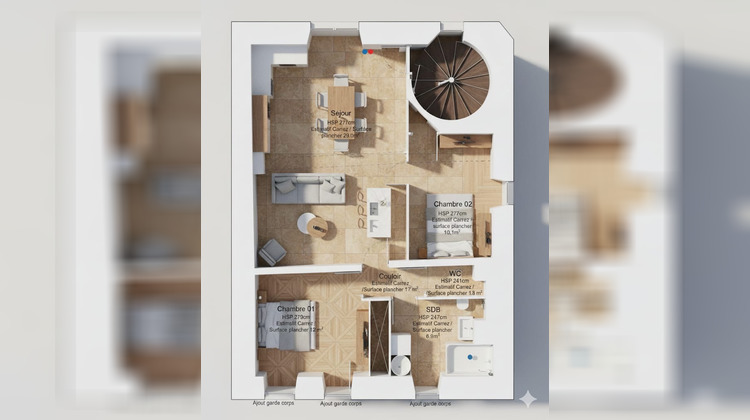 Ma-Cabane - Vente Appartement LES PONTS-DE-CE, 62 m²