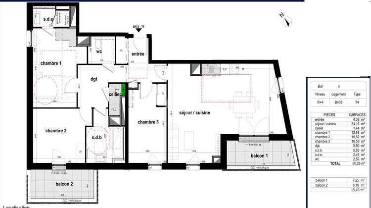 Ma-Cabane - Vente Appartement LES PONTS-DE-CE, 90 m²