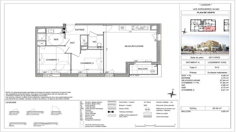 Ma-Cabane - Vente Appartement LES SORINIERES, 65 m²