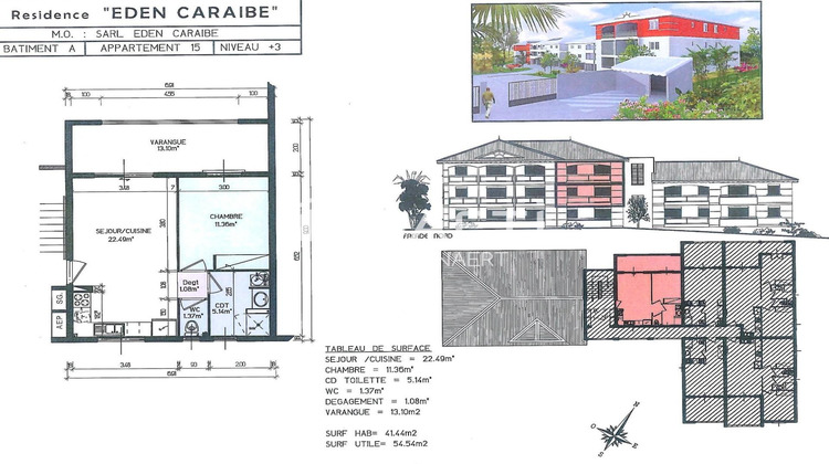 Ma-Cabane - Vente Appartement Les Trois-Ilets, 54 m²