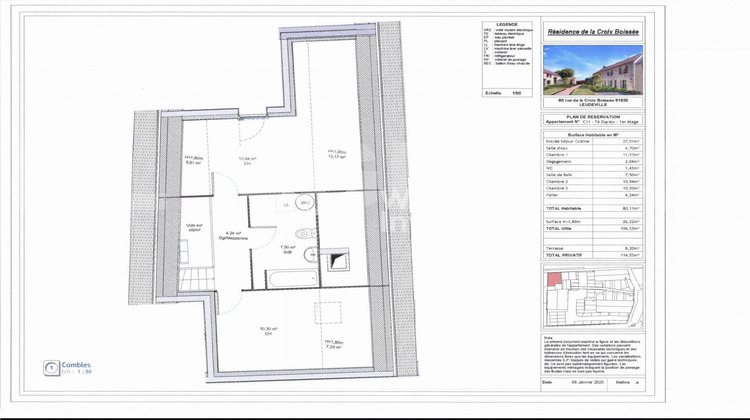 Ma-Cabane - Vente Appartement Leudeville, 80 m²