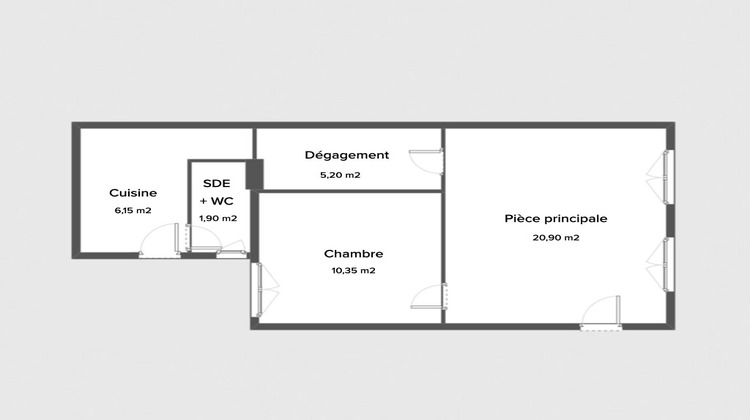 Ma-Cabane - Vente Appartement LEVALLOIS-PERRET, 45 m²