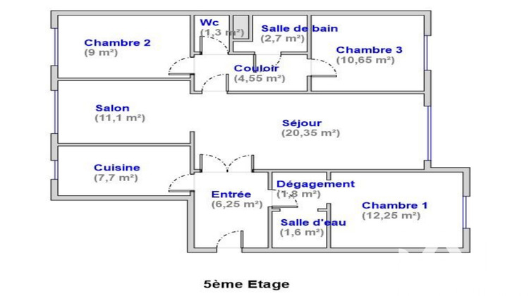 Ma-Cabane - Vente Appartement Levallois-Perret, 89 m²