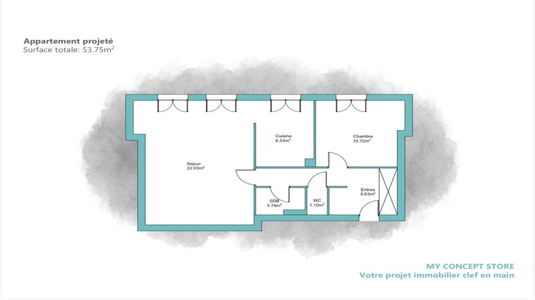 Ma-Cabane - Vente Appartement LEVALLOIS-PERRET, 54 m²