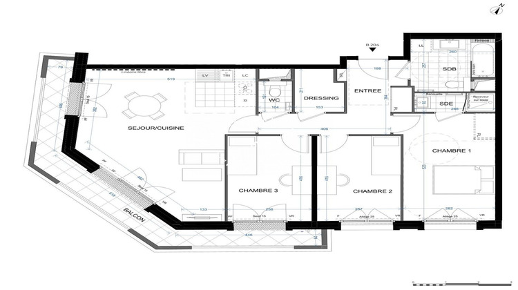 Ma-Cabane - Vente Appartement Levallois-Perret, 89 m²