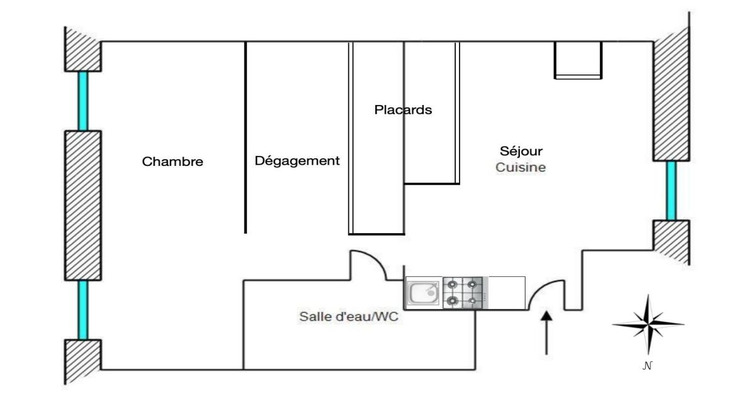 Ma-Cabane - Vente Appartement LEVENS, 33 m²