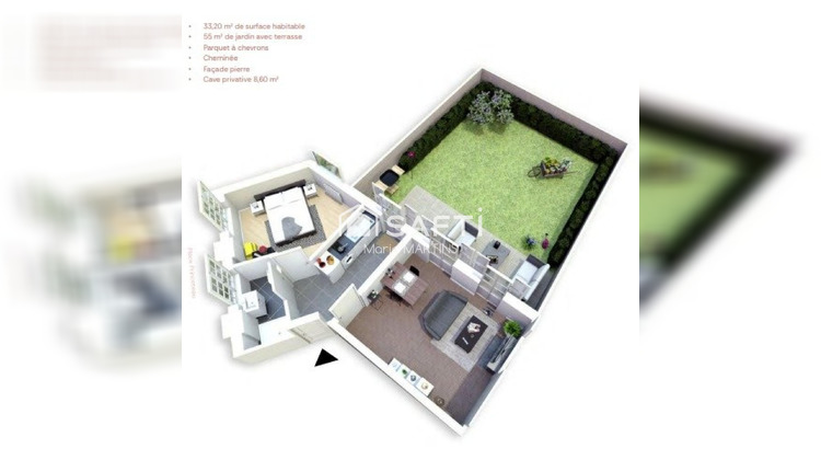 Ma-Cabane - Vente Appartement Libourne, 33 m²