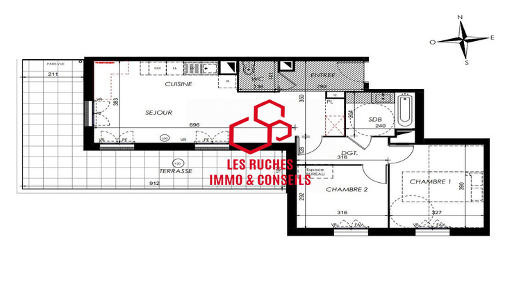 Ma-Cabane - Vente Appartement Lieusaint, 63 m²
