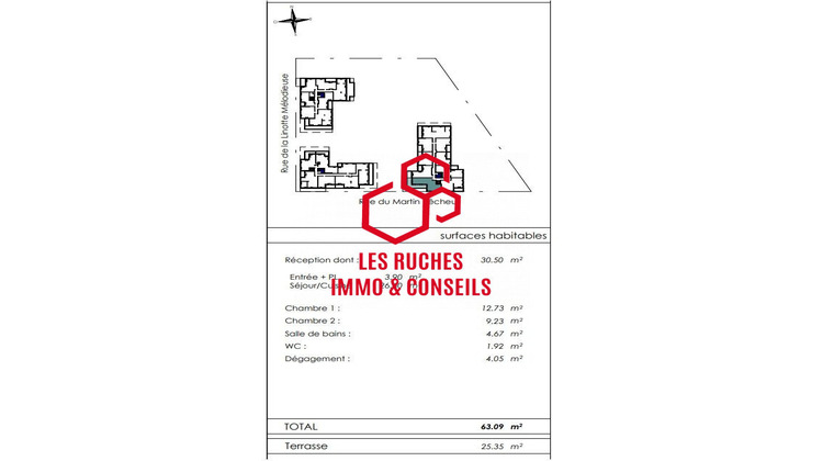 Ma-Cabane - Vente Appartement Lieusaint, 63 m²