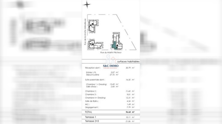 Ma-Cabane - Vente Appartement Lieusaint, 96 m²