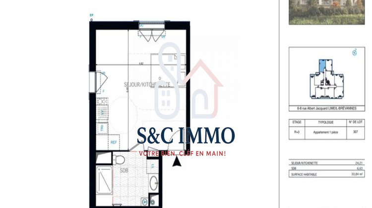 Ma-Cabane - Vente Appartement Limeil-Brévannes (), 30 m²