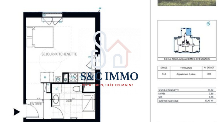 Ma-Cabane - Vente Appartement Limeil-Brévannes (), 53 m²