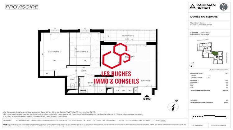 Ma-Cabane - Vente Appartement Limeil-Brévannes, 60 m²