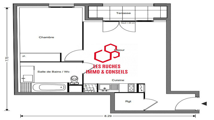 Ma-Cabane - Vente Appartement Livry-Gargan, 43 m²