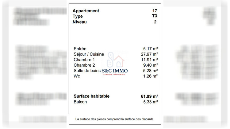 Ma-Cabane - Vente Appartement Livry-Gargan, 61 m²