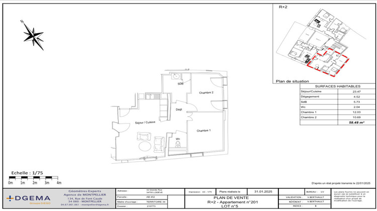 Ma-Cabane - Vente Appartement Lodève, 58 m²