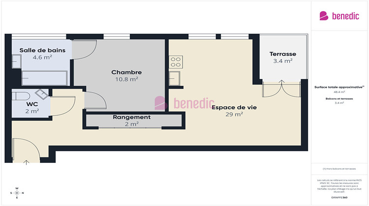 Ma-Cabane - Vente Appartement LONGEVILLE-LES-METZ, 48 m²