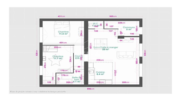 Ma-Cabane - Vente Appartement LONGLAVILLE, 58 m²