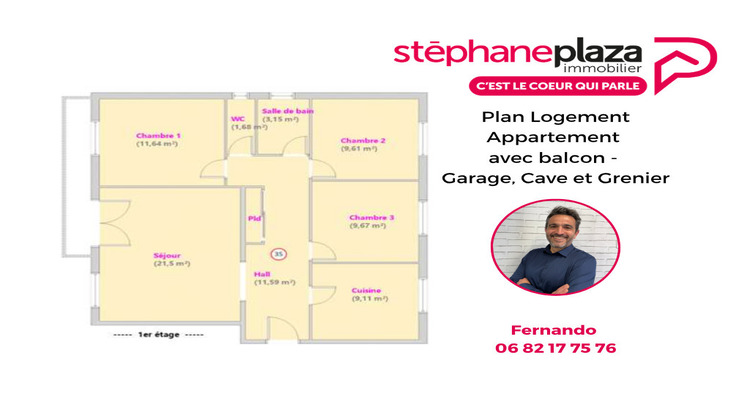 Ma-Cabane - Vente Appartement LONS-LE-SAUNIER, 78 m²