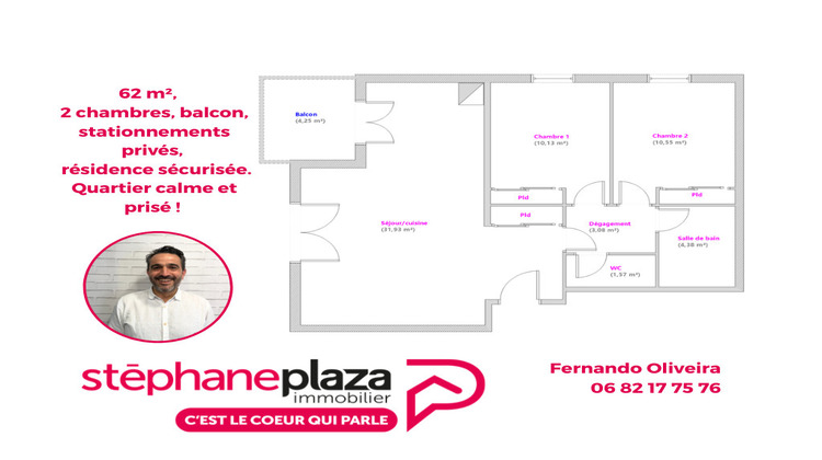 Ma-Cabane - Vente Appartement LONS-LE-SAUNIER, 61 m²