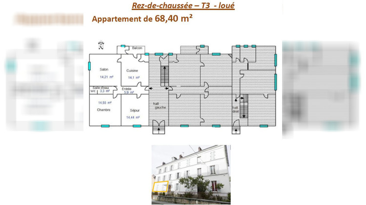 Ma-Cabane - Vente Appartement LONS LE SAUNIER, 68 m²
