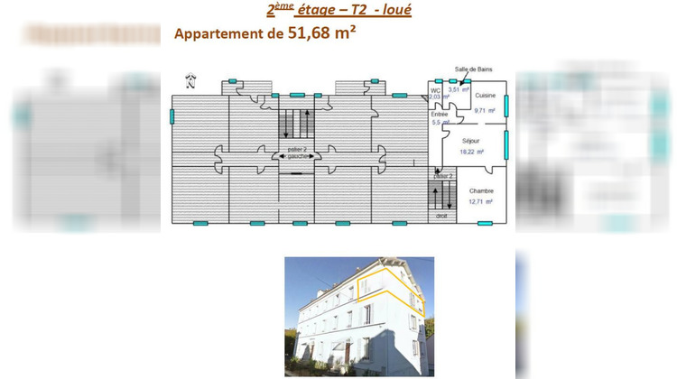 Ma-Cabane - Vente Appartement LONS LE SAUNIER, 51 m²
