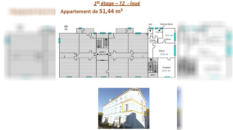 Ma-Cabane - Vente Appartement LONS LE SAUNIER, 51 m²