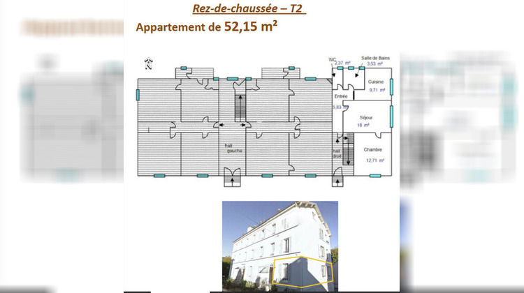 Ma-Cabane - Vente Appartement LONS LE SAUNIER, 52 m²