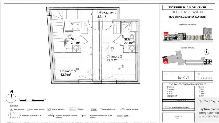 Ma-Cabane - Vente Appartement Lorient, 55 m²