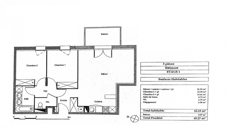 Ma-Cabane - Vente Appartement Lormont, 62 m²