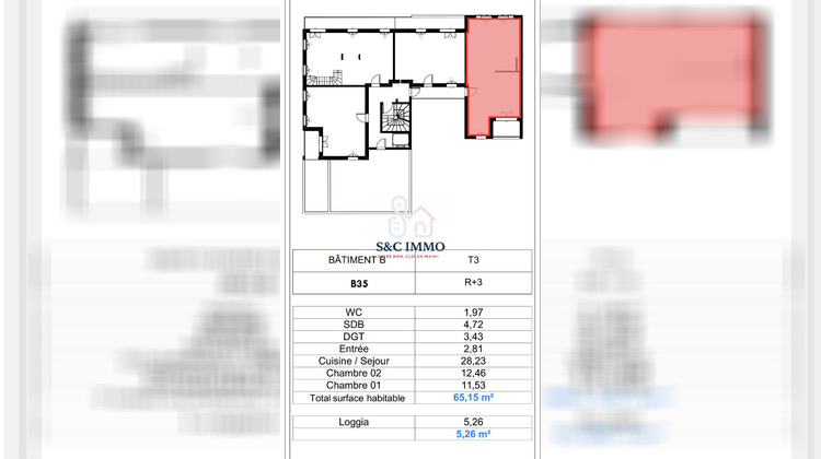 Ma-Cabane - Vente Appartement Louvres, 65 m²