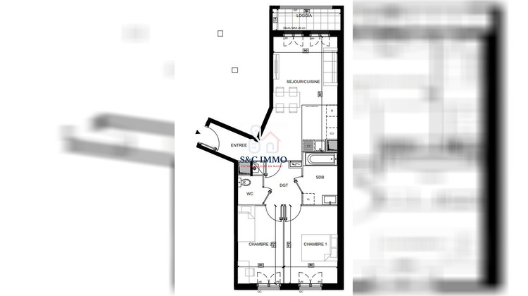 Ma-Cabane - Vente Appartement Luzarches, 59 m²