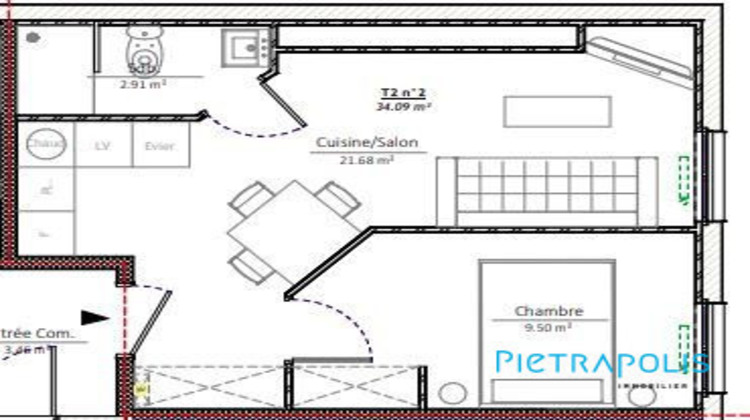 Ma-Cabane - Vente Appartement Lyon, 34 m²