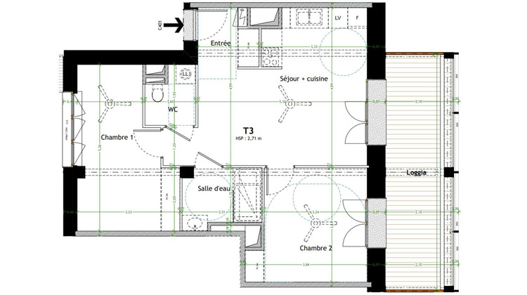Ma-Cabane - Vente Appartement Lyon, 60 m²