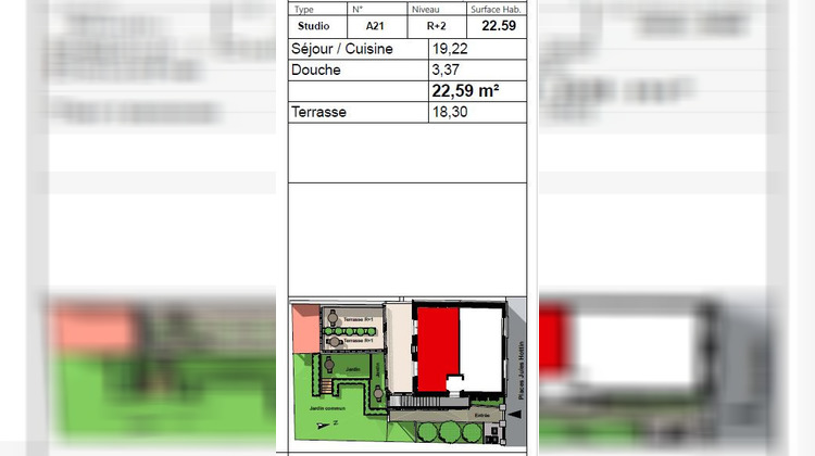 Ma-Cabane - Vente Appartement LYON, 22 m²