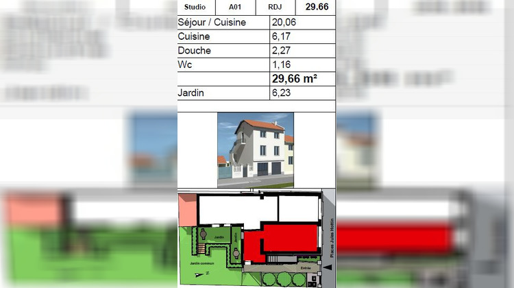 Ma-Cabane - Vente Appartement LYON, 29 m²