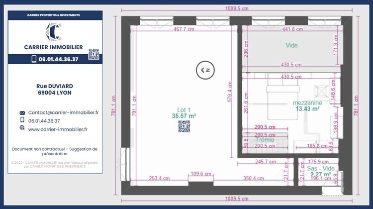 Ma-Cabane - Vente Appartement Lyon, 24 m²