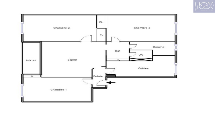 Ma-Cabane - Vente Appartement Lyon, 62 m²