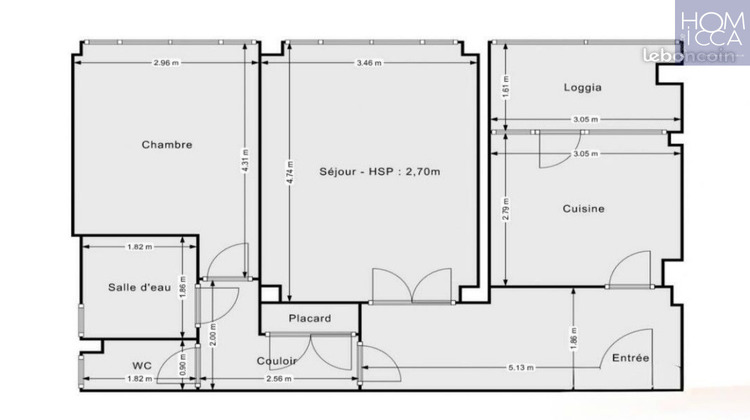 Ma-Cabane - Vente Appartement Lyon, 56 m²