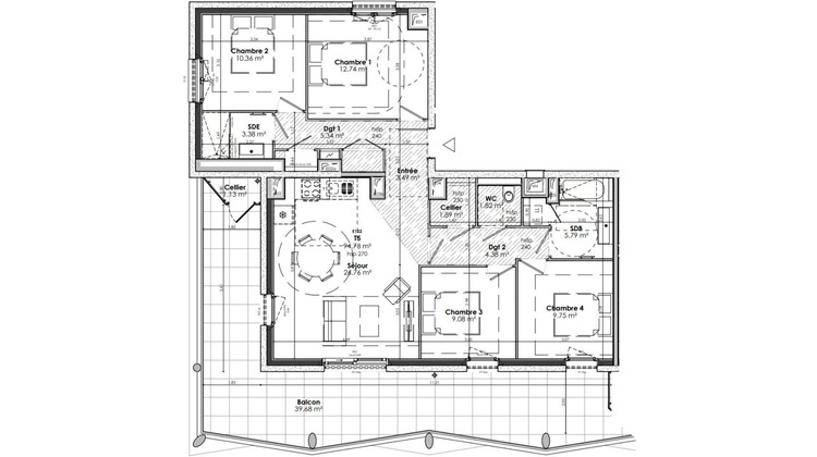 Ma-Cabane - Vente Appartement Lyon, 95 m²