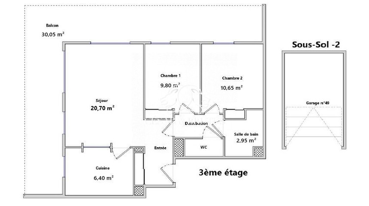 Ma-Cabane - Vente Appartement Lyon, 60 m²