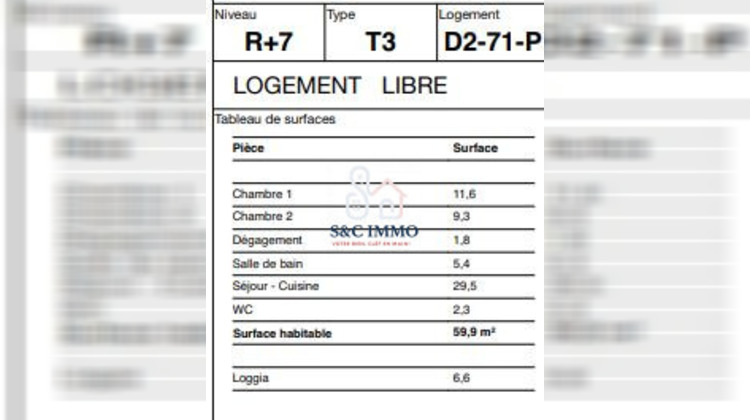 Ma-Cabane - Vente Appartement Lyon, 60 m²