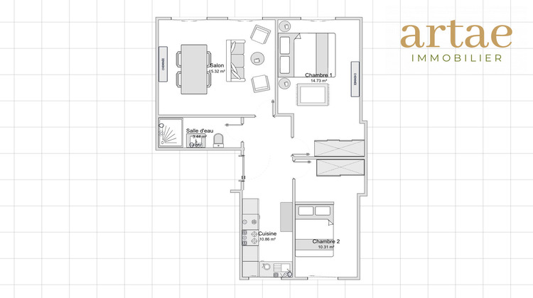 Ma-Cabane - Vente Appartement Lyon, 57 m²